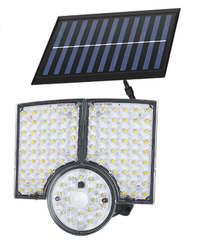 Lampa solara cu 3 casete reglabile senzor de miscare si 112 LED - 1