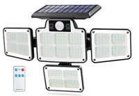 Lampa solara cu 4 casete telecomanda si senzor de miscare LF 1788 - 1