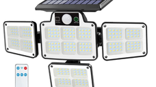 Lampa solara cu 4 casete telecomanda si senzor de miscare LF 1788
