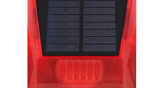 Lampa solara cu alarma pentru protectie cu senzor de miscare telecomanda rosie
