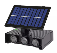 Lampa solara de perete 6 LED lumina RGB multicolora - 1