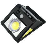 Lampa solara de perete cu leduri laterale lupa si senzor de miscare si lumina CL 2566A - 1