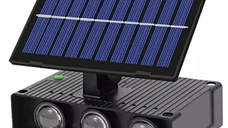 Lampa Solara de perete dubla cu panou solar 6 LED montaj pe perete iluminare sus/jos