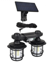 Lampa solara dubla cu senzor solar si telecomanda 20w 500 lumeni trei moduri de functionare - 1