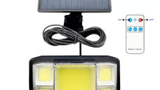 Lampa solara JD-2096-B-A cu telecomanda 40W 96 COB