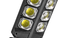 Lampa solara LED 3 moduri iluminare Senzor miscare Telecomanda Negru SH 804B