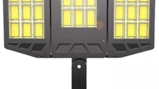 Lampa solara LED cu senzor de miscare 10000 Lm TRIPLA COB