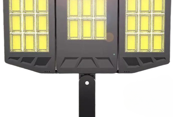 Lampa solara LED cu senzor de miscare 10000 Lm TRIPLA COB