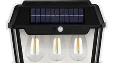 Lampa solara LED de perete cu 3 becuri Senzor de miscare Andowl Q D1640
