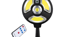 Lampa Solara Rotunda 150LED 1288A COB 3 Moduri Iluminare + Senzor