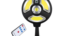 Lampa Solara Rotunda 150LED 1288A COB 3 Moduri Iluminare + Senzor