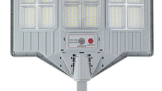 Lampa solara stradala cu telecomanda JG 712 cu 12 casete 108 LED 6000K senzor de miscare 200W