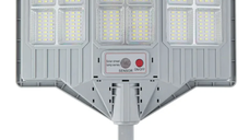 Lampa solara stradala cu telecomanda JG 712 cu 12 casete 108 LED 6000K senzor de miscare 200W