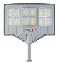 Lampa solara stradala cu telecomanda JG 712 cu 12 casete 108 LED 6000K senzor de miscare 200W - 1