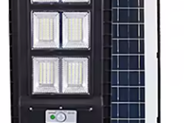 Lampa solara stradala LED 300W cu panou fotovoltaic cu 6 casete