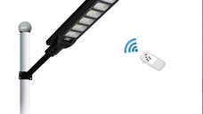 Lampa solara stradala LED 300W cu panou fotovoltaic cu 6 casete