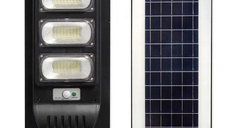 Lampa solara stradala LED de 150W IP65 6000k cu senzor si telecomanda 3 CASETE