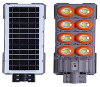 Lampa solara stradala putere 600W senzor miscare 8 casete portocalie - 1