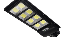 Lampa Stradala 400W Led COB 8 Casete individuale Cu Panou solar Senzor de Lumina Telecomanda