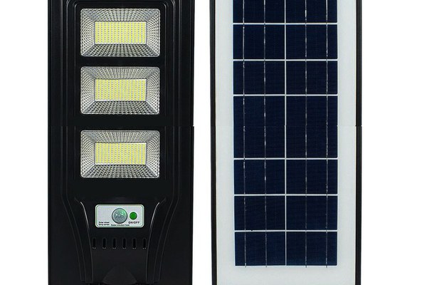 Lampa Stradala SMART LED 120W Cu Panou Solar senzor de lumina si miscare