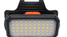 Lanterna de Cap 6 Moduri reincarcabila prin USB 50 LED Rectangulara