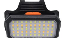 Lanterna de Cap 6 Moduri reincarcabila prin USB 50 LED Rectangulara