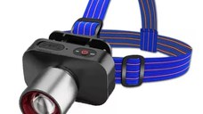 Lanterna de cap 8059 reincarcabila cu zoom telescopic 3 moduri iluminare
