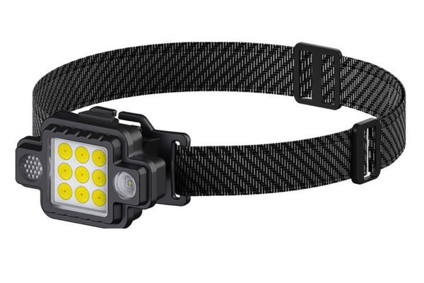 Lanterna de cap 9 LED COB/XPG KL533 5W 1000lm  USB magnet