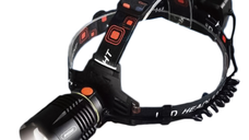 Lanterna de cap Andowl Q TD072 puternica cu LED neagra reincarcabila