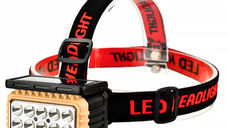 Lanterna de cap LY 806 cu panou solar si 10 leduri