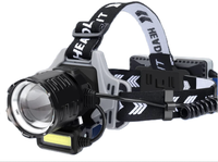 Lanterna de cap profesionala 30w cu led laser super luminoasa senzor de miscare BL V82 GT200 - 1