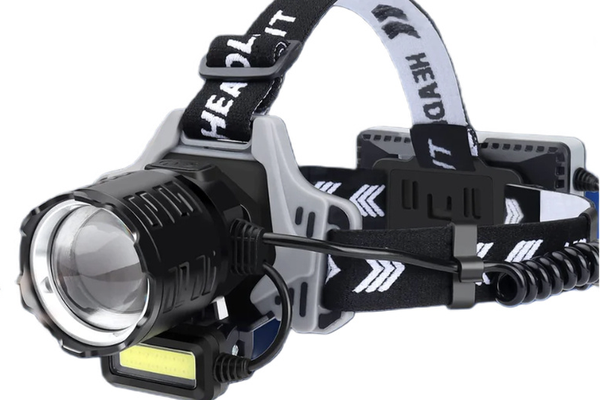 Lanterna de cap profesionala 30w cu led laser super luminoasa senzor de miscare BL V82 GT200