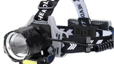 Lanterna de cap profesionala 30w cu led laser super luminoasa senzor de miscare BL V82 GT200