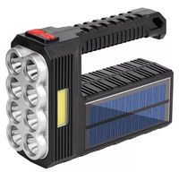 Lanterna de mana 8 LED+COB cu incarcare solara si USB Q SD623 - 1