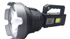 Lanterna de mana cu LED TD 999 de 50W cu 8000 lumeni acumulator integrat lumina laterala COB