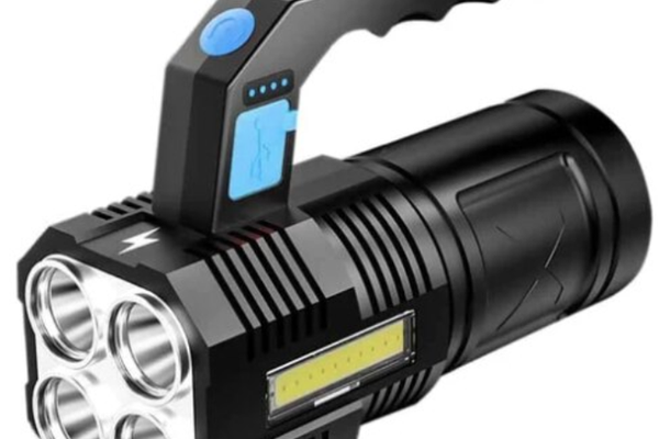 Lanterna de mana F-907 cu 4 LED si COB lateral