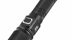 Lanterna de mana LED COBA CB S001 4 cu lumina alba albastra rosie