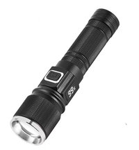 Lanterna de mana LED COBA CB S001 4 cu lumina alba albastra rosie - 1