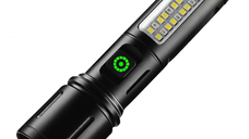 Lanterna de mana LED reincarcabila CB 505A TG cu incarcare USB
