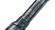 Lanterna de mana profesionala YEMAO YM A10 LED HP70 USB cu 3 Filtre Colorate metalica