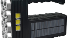 Lanterna LED cu incarcare solara si USB 3 moduri 11 leduri ST-11