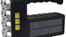 Lanterna LED cu incarcare solara si USB 3 moduri 11 leduri ST-11