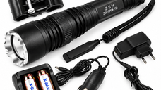 Lanterna LED Tactica ZSH QP54 P50 cu Zoom si Incarcare 12V/220V