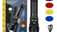 Lanterna portabila CB A280 cu zoom LCD in 4 culori si magnet