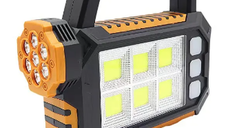 Lanterna solara HS-8029-7-B multifunctionala  cu 3 surse de lumin COB