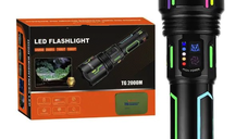 Lanterna YM G640Y 1 cu raza lunga de actiune 4000 lm baterie 32700 5 moduri iluminare si zoom reglabil