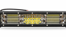 Led bar auto 12/24V putere 180W de 30cm alb+galben