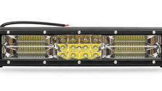 Led bar auto 12/24V putere 180W de 30cm alb+galben