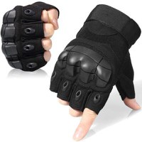 Manusi Biker L NEGRE Jumatate de deget - 1