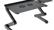 Masa laptop multifunctionala T8 reglabila 2 ventilatoare